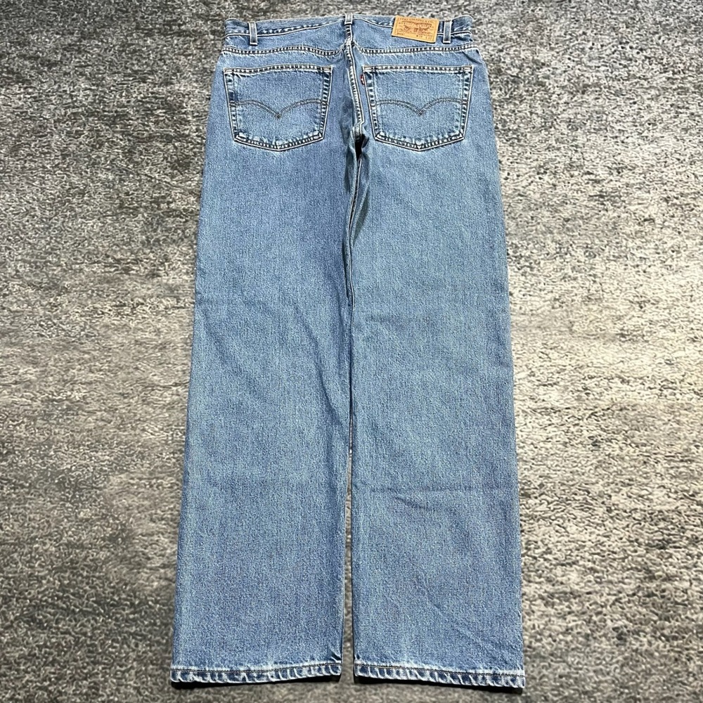 Levis 505 Jeans Mens 38x32‎ Blue Regular Fit Straight Leg Denim Vintage 90s
